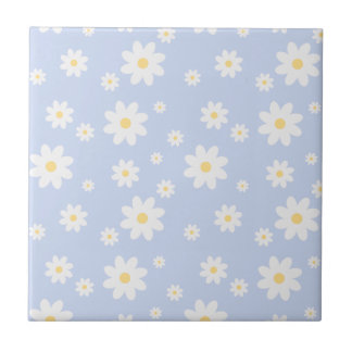 Carreau Fleur de marguerite blanche classique