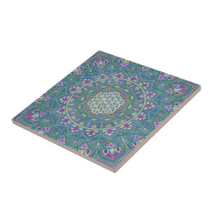 Carreau Fleur De Vie - Mandala India Style 1