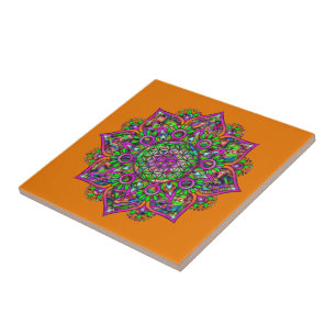 Carreau Fleur de Vie - Mandala Indien 1