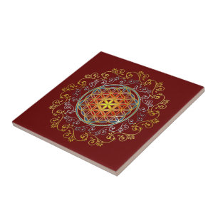 Carreau Fleur de Vie - Ornements Vintage Mandala 1