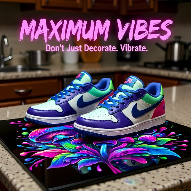 Carreau Fleur d'Imaginaire de champignons lumineuses (Créateur téléchargé)