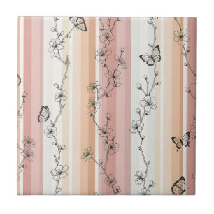 Carreau Fleur Élégante de Papillon (11)