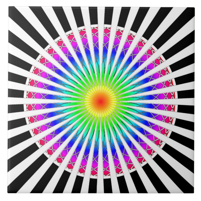 Carreau Fleur hypnotique (Devant)