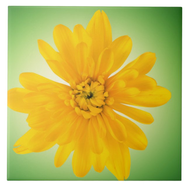Carreau Fleur jaune (Devant)