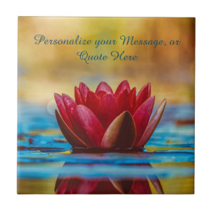 Carreau Fleur Lotus dans la méditation Zen Eau Personnalis