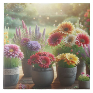 Carreau Fleur lumineuse