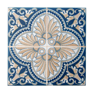 Carreau Fleur Méditerranéenne