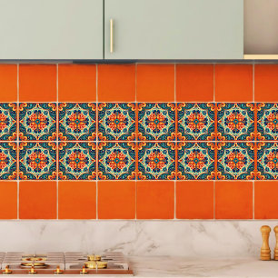 Carreau Fleur moderne de fusion mexicano-espagnole