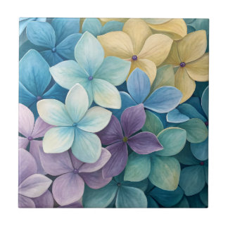 Carreau Fleurs colorées naturelles