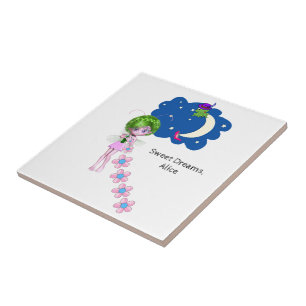 Carreau Fleurs de lune en céramique