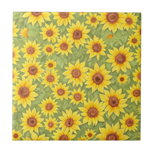 Carreau Fleurs de tournesol à motifs floraux
