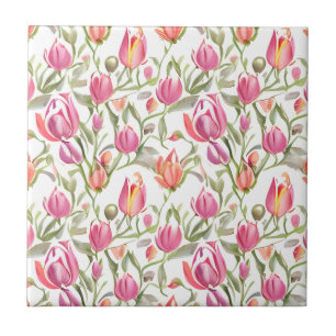 Carreau Fleurs de tulipe à motifs floraux