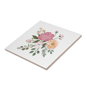 Carreau Fleurs d'eau