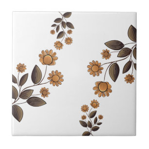 Carreau Fleurs d'or