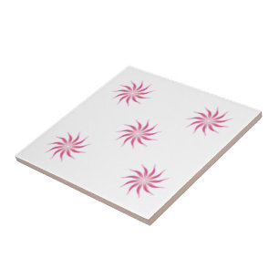 Carreau Fleurs libres florales jolies en feuilles roses Ar