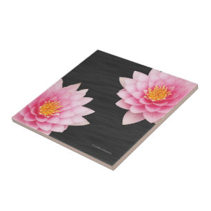 Carreau Floating Pink Lotus Flowers