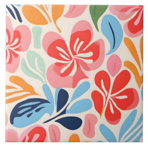 Carreau Floral d'inspiration Matisse