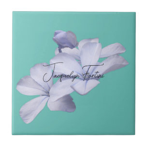 Carreau Floral Elegant Minimaliste Calligraphie Ajouter un