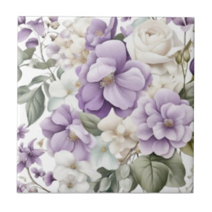 Carreau floral pastel