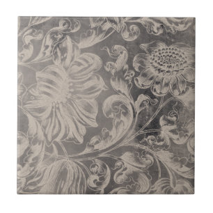 Carreau Floral vieilli