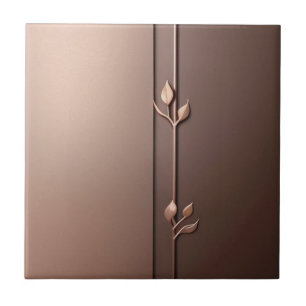 Carreau Flore d'or rose détails Carrelage en céramique