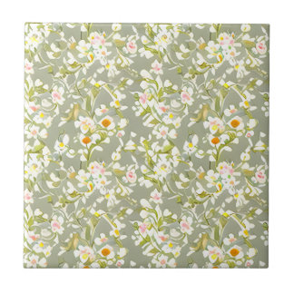 Carreau Flore Motif Fleurs Primrose