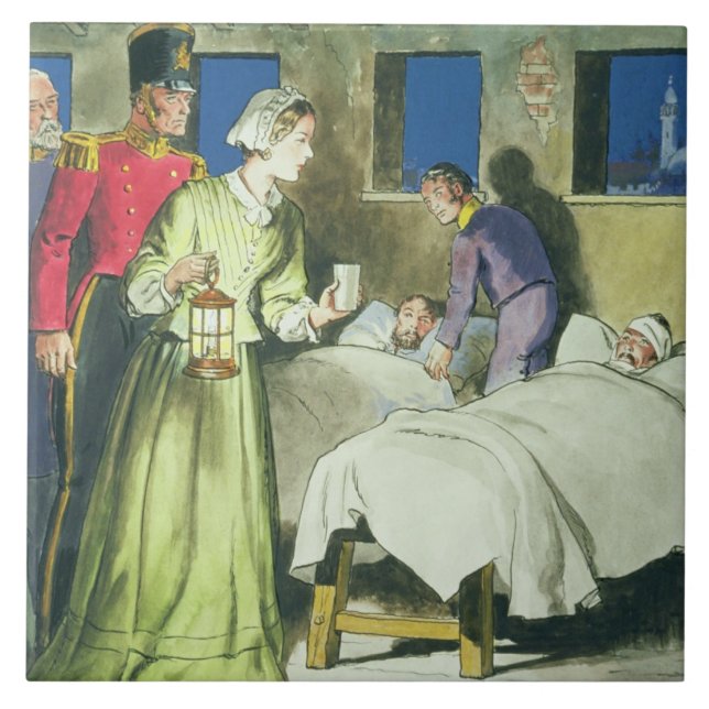 Carreau Florence Nightingale (1820-1910) des 'piaulements (Devant)