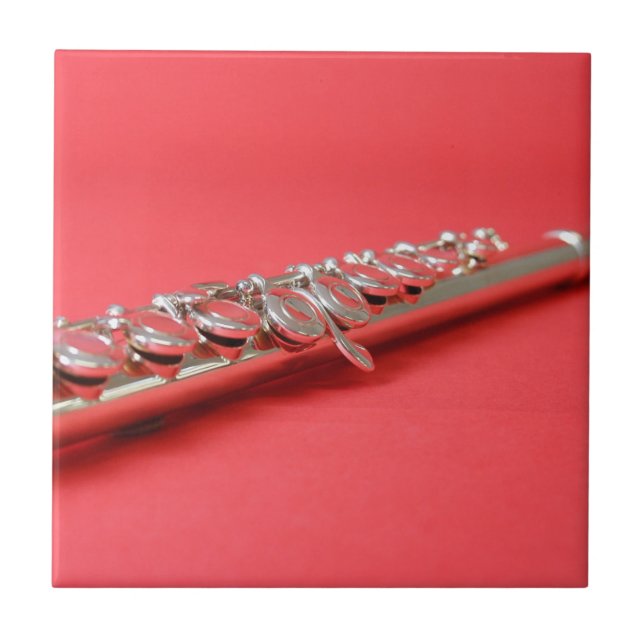 Carreau Flute étudiante musique rose boisé vent (Devant)