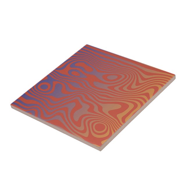 Carreau Flux de rêve l Motif abstrait tripant - N° 01 (Côté)