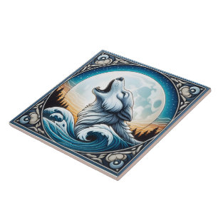Carreau Fond Océan & Lune Avec Design Carrelage Wolf