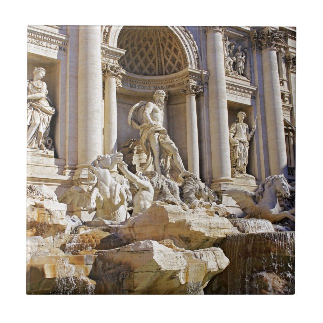 Carreau Fontaine de Trevi Rome Photographie (Devant)