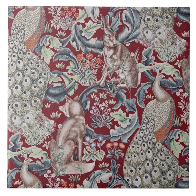 Carreau Forest Animals, William Morris (Devant)