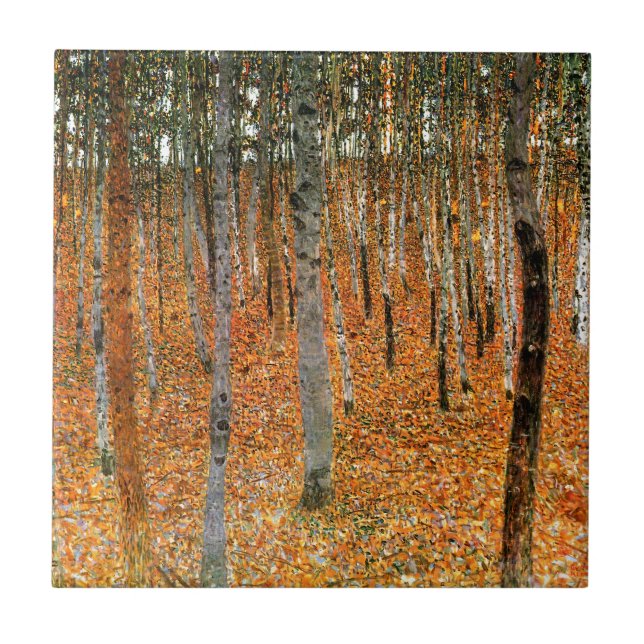 Carreau Forêt de hêtres par Gustav Klimt (Devant)