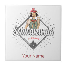 Carreau Forêt-Noire Bade-Wurtemberg Allemagne Vintage