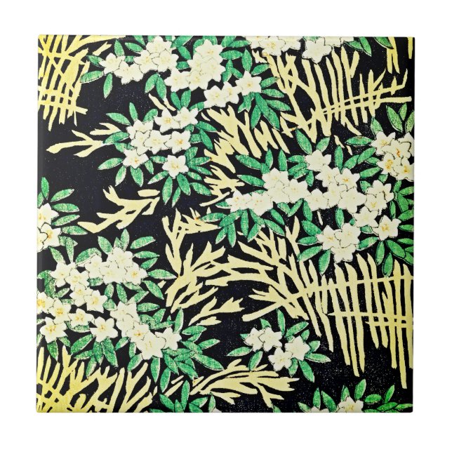 Carreau Forêt vintage Calme - Carrelage d'art en céramique (Devant)