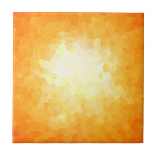 Carreau Forme géométrique de rayon de soleil jaune et