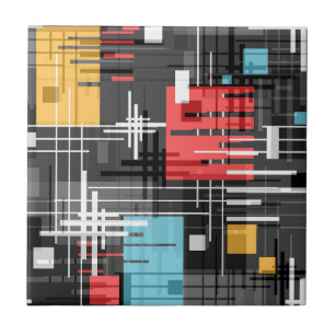 Carreau formes géométriques modernes Abstraites rayées