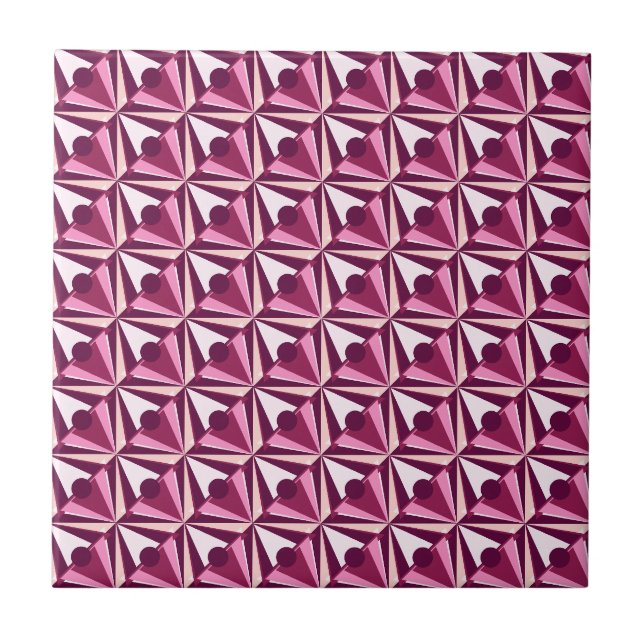 Carreau Formes magenta (Devant)