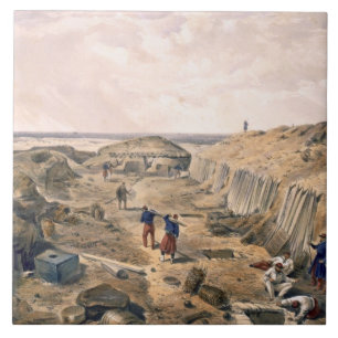 Carreau Fossé de la bastion du Mat, plat 'de Seat