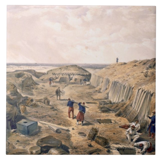 Carreau Fossé de la bastion du Mat, plat 'de Seat (Devant)