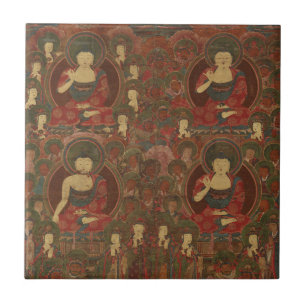 Carreau Four Buddhas in Pure Land Buddhism