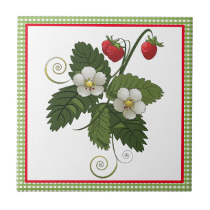 Carreau Fraise avec En vichy cuisine Décoratif