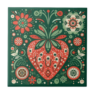 Carreau fraise vintage