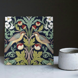 Carreau Fraises Thiers William Morris Art Nouveau