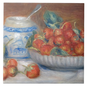 Carreau Fraises Vintage Pierre Auguste Renoir
