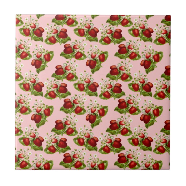 Carreau fraises vintages (Devant)