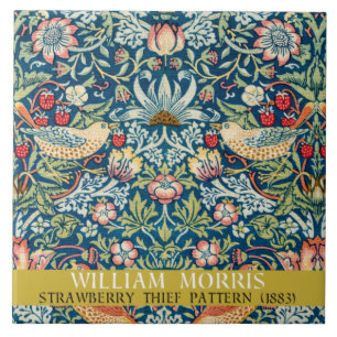 Carreau Frameur de fraises - Conception de William Morris