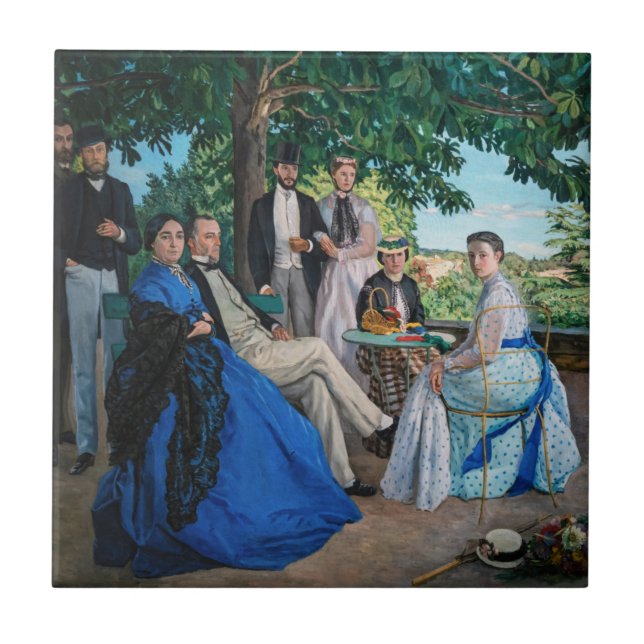 Carreau Frédéric Bazille - La Réunion Familiale (Devant)