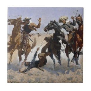 Carreau Frederic Remington - Aidez un camarade