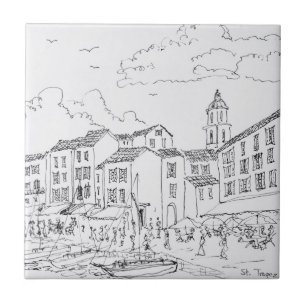 Carreau Front de mer de Saint-Tropez   Côte d'Azur, France